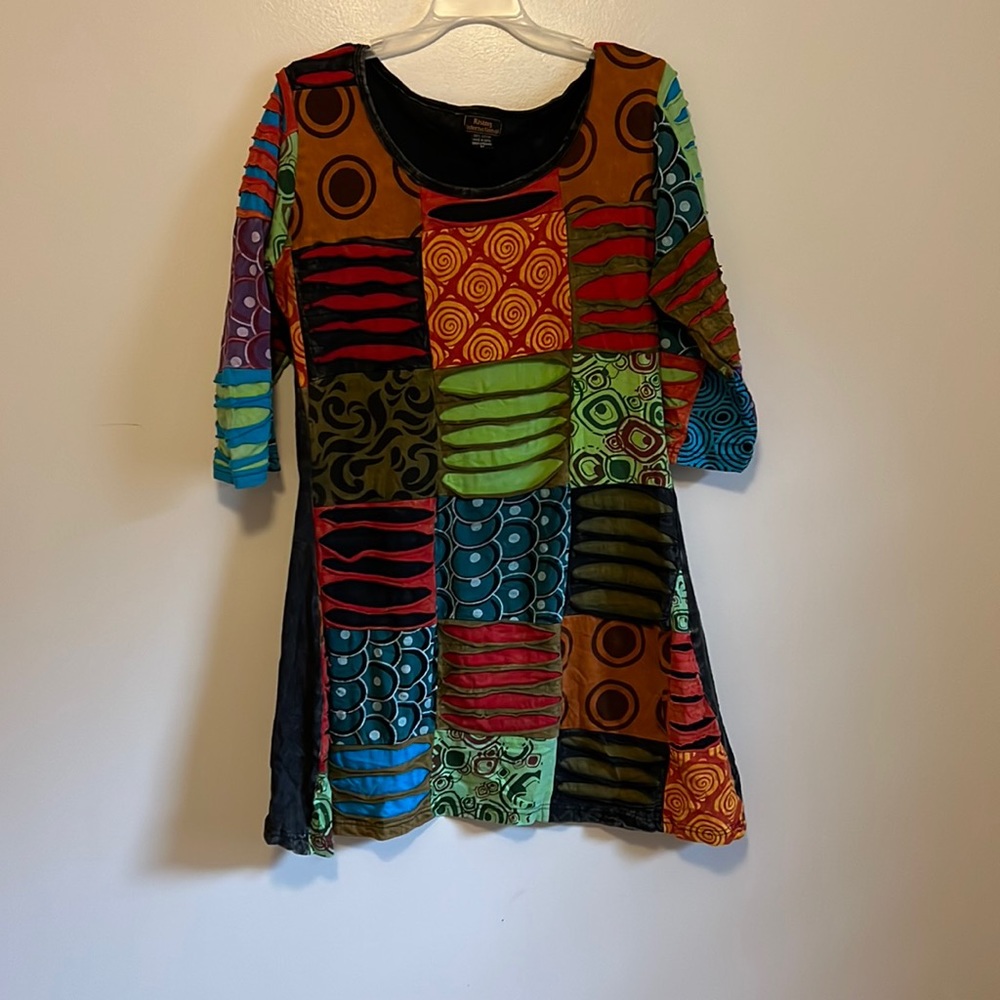 Quarter sleeve funky dress